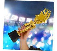 DECOMELODY Lieu Match De Football Coupes De Récompense Enfant Sport Petit Embellissement Grand 1er Première Nouveauté Étoile Doré Plastique