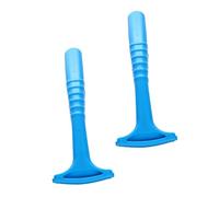 DECOMELODY Lime à Pieds Exfoliante Double Face 2 Pièces Compacte Bleue pour Soin des Pieds Adultes Élimination Callosités Usage Domestique