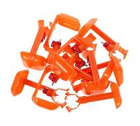 DECOMELODY Lot de 10 Abreuvoirs à Tétines Automatiques en Plastique pour Volailles, 6 Cm, sans Fuite, Équipement D'abreuvement pour Poulets, Cailles et Poussins, Système Pratique pour Ferme