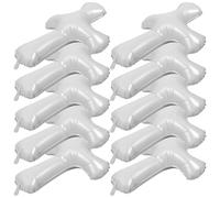 DECOMELODY Lot de 10 Ballons Croix Blancs pour Baptême et Première Communion Ballon Religieux Géant Réutilisable en Matériau Léger Décoration Festive Intérieure et Extérieure