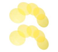 DECOMELODY Lot de 10 Films Teintés Autocollants 10 CM pour Lampes D’Ambiance Filtres Gélatineux Jaunes pour Éclairage LED Correcteurs de Couleur pour Spots et Tubes Usage Décoratif et
