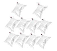 DECOMELODY Lot de 10 Poches à Vin Réutilisables 5l en Plastique Transparent avec Bec Verseur Portable pour Boissons Alcoolisées et Jus, Matériau Stable sans Odeur, pour Pique-niques