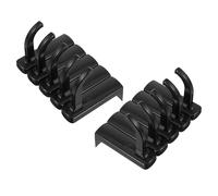 DECOMELODY Lot de 10 Supports Adhésifs pour Casque Audio à Fixer sur Écran Crochet Multifonction Noir Support Compatible avec Casques Variés Gain de Place Bureau Fixation Stable