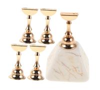 DECOMELODY Lot De 10 Supports Pour Faux Ongles Pour La Pratique Vernis À Ongles La Presse À Main Support En Forme De Cœur Outils Et Magnétique