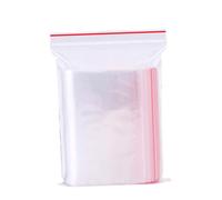 DECOMELODY Lot de 100 Paquet en Plastique Transparents à Fermeture Éclair, Robustes et Étanches, pour Usine et Boutique, Paquet Scellés pour Boutons et Sucettes
