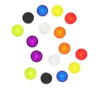 DECOMELODY Lot de 16 Capuchons de Protection Multicolores pour Pédale de Guitare Embouts en Plastique pour Boutons de Pédale Accessoires Switch pour Musiciens Protection Solide et