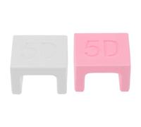 DECOMELODY Lot de 2 Aimants pour Vernis Gel Œil de Chat 5D Outil Magnétique Double Extrémité Blanc et Rose Accessoire Professionnel pour Manucure Maison et Salon Effet Multidimensionnel
