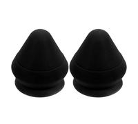 DECOMELODY Lot de 2 Balles de Massage à Ventouse Murales Noires Appareil Manuel pour Dénouer les Nœuds Musculaires Profonds Outil de Relaxation et Renforcement Musculaire du Dos Nuque