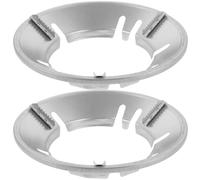DECOMELODY Lot de 2 Couvercles Anti-vent Universels pour Cuisinière à Gaz, en Fer Résistant 8 Trous, Anneaux de Manique pour Économie D'énergie et Isolation Thermique, Adaptés Usage