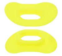 DECOMELODY Lot de 2 Embouts Buccaux de Plongée en Silicone Jaune Anti-Morsure et Confortables Protège-Lèvres pour Détendeur et Tuba Accessoires Compatibles pour Plongée en Eau Froide