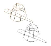 DECOMELODY Lot de 2 Épingles à Chignon en Métal Ajouré Style Cage à Oiseaux Accessoires pour Chignons Vintage Finition Or et Argenté Légères et Faciles à Insérer pour Coiffures Relevées