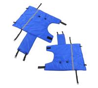 DECOMELODY Lot de 2 Gilets pour Veaux en Tissu Oxford Imperméable et Coupe-vent, Manteaux Chauds Bandes Réfléchissantes Bleu, Protection du Ventre, Taille, pour Pâturage Extérieur Hiver