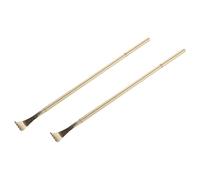 DECOMELODY Lot de 2 Gratte-Dos Incurvés en Laiton 46 CM Outil Manuel Robuste pour Massage Corporel et Grattage Bâtonnet Anti-Démangeaisons pour Hommes et Femmes Accès Facile au Dos et