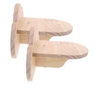 DECOMELODY Lot De 2 Meubles Muraux pour Chats Escalier en Bois Nuage Marches Stables pour Chat Grimpant Escalier Mural Compact pour Intérieur Adapté Aux Chatons Adultes