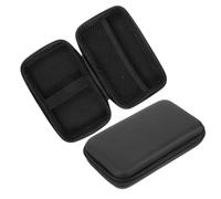 DECOMELODY Lot De 2 Mini Boîtes De Rangement pour Tampons Hygiéniques, Pochette Portable Noire, Organisateur Léger Et Compact pour Voyage, Paquet De Rangement à Main pour Accessoires Féminins