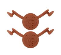 DECOMELODY Lot de 2 Optimiseurs de Sourire Tonifiant Muscles du Visage, Appareil de Raffermissement Facial Marron pour Entraînement des Fossettes et Correction Naturelle du Sourire, Outil