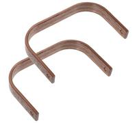 DECOMELODY Lot de 2 Poignées de Rechange en Bois de Noyer pour Théière Accessoires Pratiques et Résistants à la Chaleur Poignées Ergonomiques Antidérapantes Adaptées à Théières en Verre