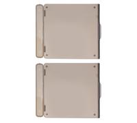 DECOMELODY Lot de 2 Protections D’interrupteur pour Thermostat de Climatisation Centrale Type 86, Cache Bouton Noir Transparent en Plastique, Protecteur Mural pour Chauffage Domestique,