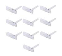 DECOMELODY Lot De 25 Rasoirs à Cheveux Jetables Blancs, Taille Standard, Doubles Tranchants, Pour Poils Corporels Et Aisselles, Usage Féminin Et Masculin, Épilation Corporelle