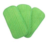 DECOMELODY Lot De 3 Lingettes De Rechange Réutilisables Pour Balai À Franges En Microfibre Utilisables À Sec Ou À L'Eau Compatibles Avec Les Balais À Franges Humides Pour Cuisine Et