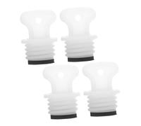 DECOMELODY Lot de 4 Bouchons en Caoutchouc Étanches pour Bouillotte Taille Moyenne 21 MM Accessoires Réutilisables Anti-Fuites Compatibles Paquet Isothermes pour Thérapies Chaudes et