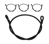 DECOMELODY Lot de 4 Cordes Élastiques de Remplacement pour Trampoline, Latex 6 Mm X 70 Cm, Tendeurs Robustes Boucles de Sécurité, Lien Extensible pour Fixation Filet Trampoline, Usage