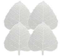 DECOMELODY Lot de 4 Filtres à Thé en Inox Forme Feuille de Bodhi, Passoires à Mailles Métalliques Fines Réutilisables, Infuseurs pour Thé en Vrac, Accessoires Pratiques pour Maison Cuisine