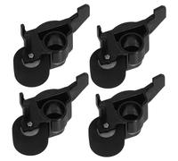 DECOMELODY Lot de 4 Galets Presseurs pour Magnétophone en Plastique 10 Mm, Galet de Roulement pour Vidéo, Accessoire de Remplacement pour Platine Cassette et Lecteur de Cassettes,