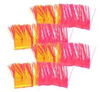 DECOMELODY Lot de 4 Guirlandes d'Anniversaire Fluorescentes en PET 30X200 CM Banderole Murale Colorée à Suspendre pour Décoration de Fête Intérieure et Extérieure Bannière Photo Joyeux