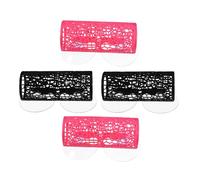 DECOMELODY Lot de 4 Tunnels Décoratifs pour Aquarium - Grottes Cachettes pour Poissons Betta et Crevettes - Plastique Sûr - Dimensions 4 CM X 95 CM - Abri Aquatique Coloris Noir et Rose