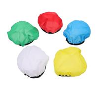DECOMELODY Lot de 5 Abat-Jour en Tissu 7 Pouces pour Lampe Flash Photo Diffuseur de Lumière Doux Rond Multicolore Compatible Éclairage D’Appoint pour Photographie Professionnelle