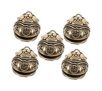 DECOMELODY Lot De 5 Clochettes Pour Animaux De Compagnie Breloques À Suspendre Pour Chien Clochettes Pour Collier D'Animal De Compagnie Sonnette De Nom Cloche Rustique Vintage