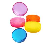 DECOMELODY Lot de 5 éponges cylindriques en éponge et plastique pour compter l'argent mouillé, humidificateurs de doigts antidérapants, adaptés manipulation de documents en Couleur Aléatoire