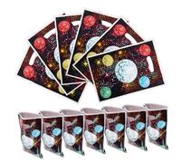 DECOMELODY Lot De 50 Paquet Présents Disco Vintage Nacrés Légers Poignées, Fourre-tout Rétro Pratique Pour Fête Thématique Disco Et Emballage Présents, Rangement Portable Pour Événements Festifs