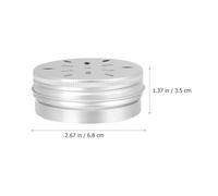 DECOMELODY Lot de 6 Boîtes Métalliques 80 ML pour Entraînement Couvercles Perforés Équipement D’Agilité pour Chiens Matériel D’Entraînement aux Odeurs Outil Professionnel pour Flair