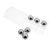 DECOMELODY Lot de 6 Boules à Glace en Acier Inoxydable 304 Réutilisables Pierres à Whisky 25 MM Qui Ne Fondent Pas pour Rafraîchir Boissons Alcoolisées Whisky et Cocktails Présent Homme
