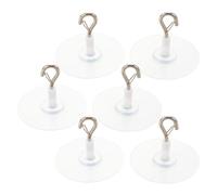 DECOMELODY Lot de 6 Crochets Adhésifs pour Moustiquaire au Plafond, Fixation Auto-adhésive pour Baldaquin de Lit, Base 6,5 Cm, Support Plafond sans Perçage, Suspendre Moustiquaire de