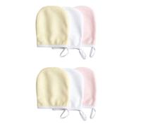 DECOMELODY Lot de 6 Tampons Démaquillants en Microfibre Ultra-fins, Réutilisables, Format Moyen, pour Nettoyage Visage Doux, Convient à Divers Types de Peau, Usage Quotidien et Voyages