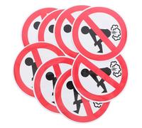 DECOMELODY Lot De 8 Autocollants Amusants « Interdit De Pets » en PVC Résistant, Stickers Décoratifs pour Vitres De Voiture, Camion Et Moto, pour Espaces Clos comme Ascenseurs Et Bureaux