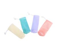 DECOMELODY Lot de 8 Filets Moussants Suspendus pour Savonnette en Barre Paquet Épargnants en Maille Épaissie Pochettes Colorées Rangement Pratique pour Soins du Visage et Savons