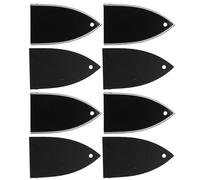 DECOMELODY Lot de 8 Plaques Cache-Tige de Réglage pour Basse Électrique Plastique Solide Angle à 1 Trou Accessoires pour Guitare Basse Pièces de Réparation et Ajustement du Manche Usage