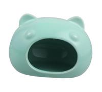 DECOMELODY Maison Céramique pour Hamster et Petit Animal Accessoire de Cage Confortable et Portable pour Gerbilles et Hamsters Petit Bleu