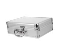 DECOMELODY Mallette à Outils en Métal Système De Fermeture à Code, Boîte De Transport pour Outils Mécaniques Et Cosmétiques, Valise Compacte pour Homme Poignée Ergonomique