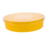 DECOMELODY Mangeoire à Abeilles Ronde pour Ruche Abreuvoir à Abeilles en Plastique Transparent Distributeur De Nourriture Apicole Outil D'apiculture pour Facile à Remplir sans Déranger