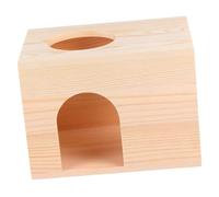 DECOMELODY Mangeoire à Écureuils en Bois Portable Forme Rectangulaire pour Cochons D’Inde, Chinchillas Et Petits Rongeurs, Cabane d'alimentation Légère Et Facile à Nettoyer pour Animaux De Compagnie