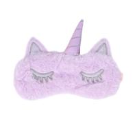 DECOMELODY Masque de Sommeil Licorne Peluche Couverture Yeux Occultante Confortable et Filles Masque Nuit Doux et la Lumière pour Sommeil Réparateur