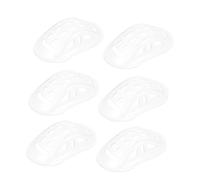 DECOMELODY Mentonnière De Casque 6 Pièces En Pp Épais Transparent Coussin De Protection Menton Minimisant Le Mouvement Casque Usage Cyclisme Outdoor