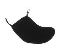 DECOMELODY Mentonnière pour Violon 1/2 et 1/4 en Coton Noir, Coussin D'épaule Ergonomique Absorbant la Transpiration, Accessoire Léger pour Débutants et Pratique Musicale Quotidienne