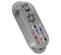 DECOMELODY Mezouza en Métal Parchemin pour Voiture - Rouleau de Prière Classique - Décoration Spirituelle et Protection des Voyageurs - Accessoire Religieux pour Automobile Présent