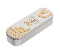 DECOMELODY Mezuzah Case Metal Holder For Door Frame Quick Installation Traditional Jewish Blessing Scroll Home Decor Artistic Design For Living Bedroom